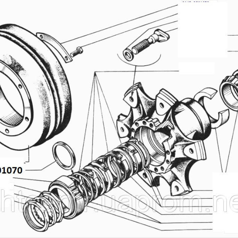 Барабан тормозмой передній 6отв.