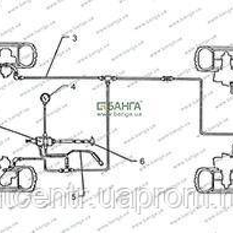 11-3122009, кран керування тиском в шинах.а/м КРАЗ,